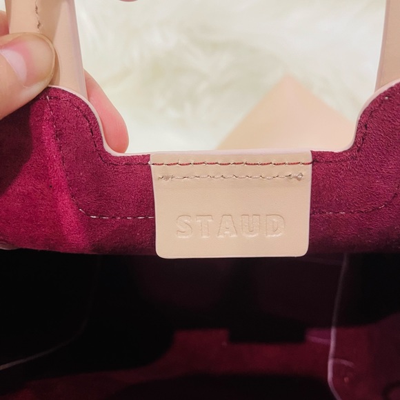 STAUD- CUSTOM MINI SHIRLEY LEATHER BAG (Blush) - Picture 11 of 11